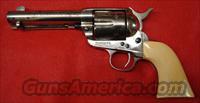 Colt SAA 1ST Gen .44-40 4 3/4" Nickel & Ivory  Colt Single Action Revolvers - 1st Gen.