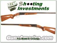 Fox Model B 12 gauge Exc Cond   Fox Shotguns