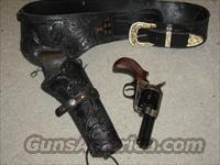 Cimarron Thunderer 45LC Checked Grips HOLSTER SET UP   Cimmaron Pistols
