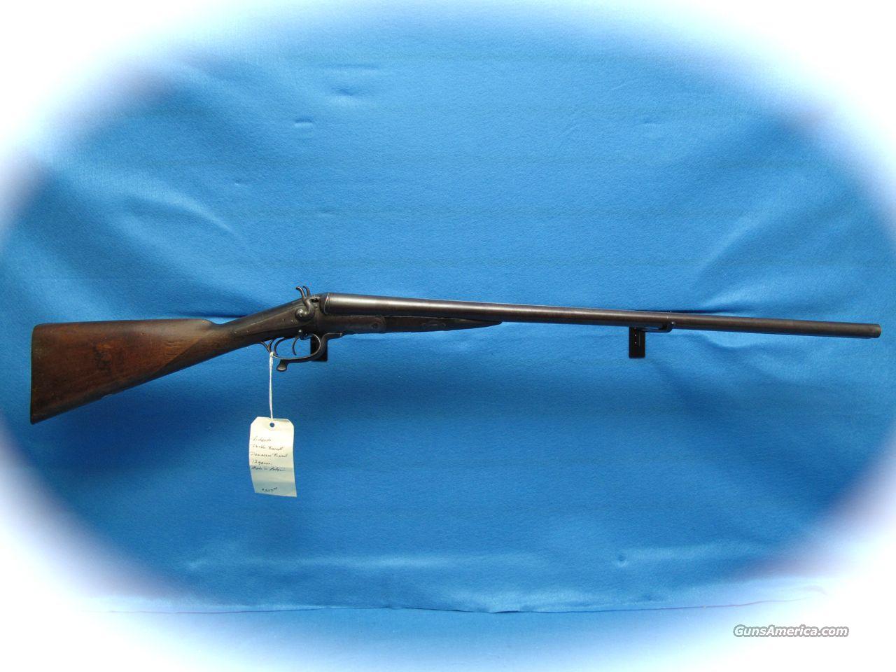 Richards 12 Ga. Double Barrel Damascus Rabbit Ear Shotg...