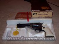 PRICE REDUCED-COLT 3RD GENERATION 44-40 4.75" IVORY STOCKS  Colt Single Action Revolvers - 3rd Gen.