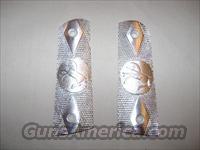 Colt 1911 Grips Silver Pewter   Gun Parts > 1911