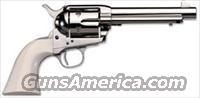 Uberti 1873 Cattleman Revolver U356005, 45 Colt, 5.5", Nickel Stock, Ivory Style Finish  Uberti Pistols > Ctg.