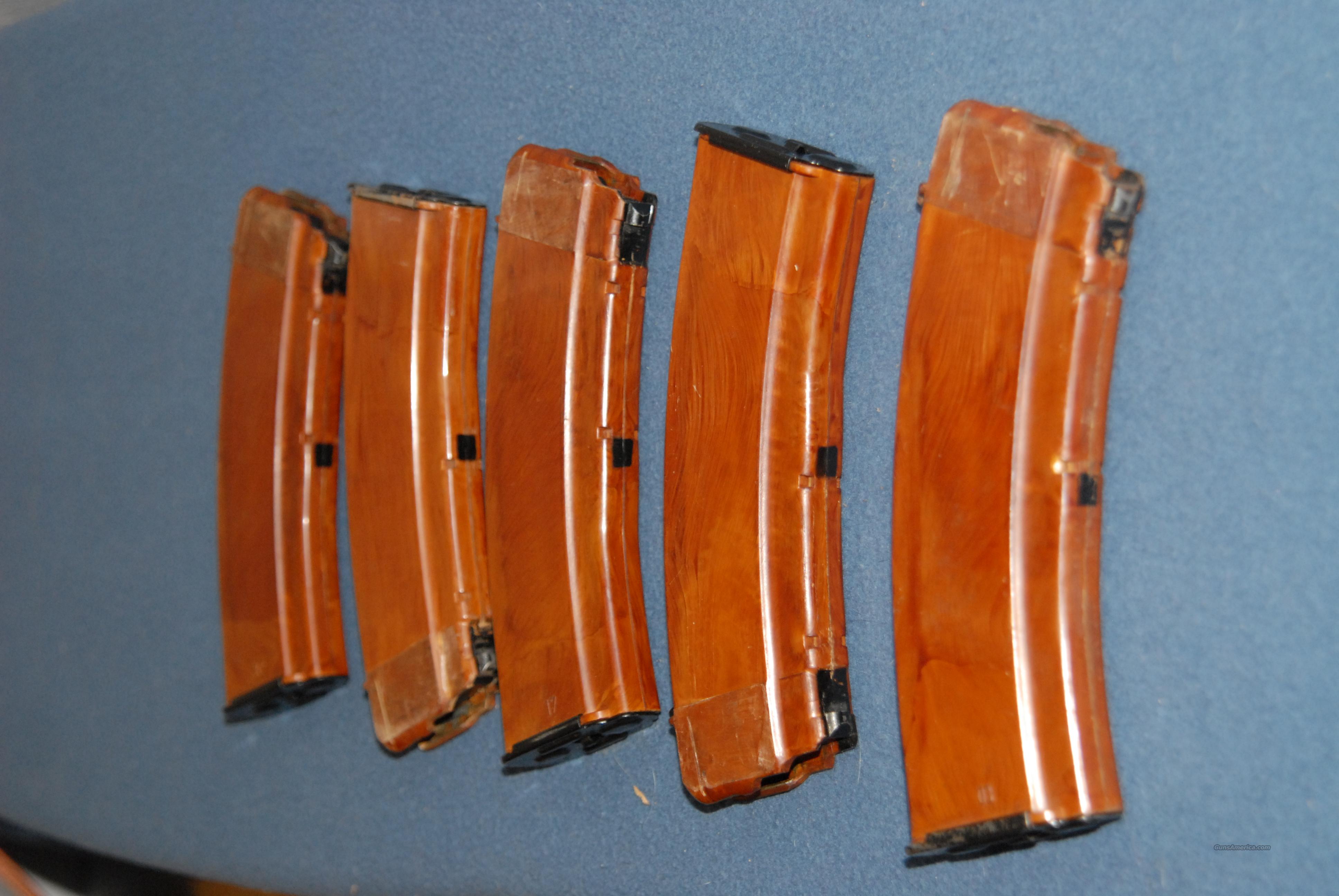 6 Red Bakelite AK74 Magazines for sale