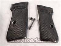 Grips Walther PP or PPK/S Grips Heavy Black Rubber Factory ca 1950s VG Cond with Screw  Gun Parts > Grips > Other