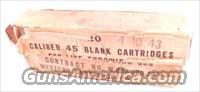 Ammo Box & Brass: U.S. Military .45-70 Blank Box & 10 Brass 1943  Collectible Cartridges
