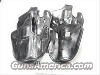Holster G&G HZL33 Lined Black Leather Pancake type Conceal Carry S&W K Ruger GP100 Taurus 66 Most 6 Shot Medium Frame Revolvers VG Condition NC Dept Corrections  Holsters and Gunleather > Concealed Carry