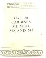 Manual, U.S. Army 1953 M1, M2, M3 Carbines VG-Exc Cond.  Military > Surplus Misc