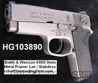 S&W 9mm 908S Compact Sts Lwt Economy 3913 NIB 2 Mags  Smith & Wesson Pistols - Autos > Alloy Frame