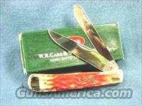 Knife: Case 6254 SS Red Bone Trapper 2004 Silver Script Mint in Box  Knives/Swords > Knives > Folding Blade > Hand Made