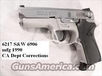 S&W 9mm model 6906 Compact Lightweight Stainless 13 Shot 1 Magazine 1990 California Department of Corrections Smith & Wesson 469 669 Descendant  Smith & Wesson Pistols - Autos > Alloy Frame