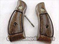 Grips S&W K L Round Butt Service Magna style 1970s Goncalo Alves Good Refinish Smith & Wesson  Gunstocks, Grips & Wood
