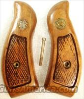 Grips S&W K L Round Butt Service Magna style 1970s Goncalo Alves Good Refinish Smith & Wesson  Gunstocks, Grips & Wood
