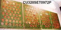 Coins US Lincoln Set 1909-72 Less 3 Coins 168 pennies  Coins