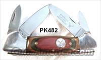 Knife White Tail Canoe 4 Blade Congress Laminated Panels Pakistan ca. 1985  Knives/Swords > Knives > Folding Blade > Hand Made