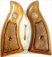 Grips S&W K L Square Butt Service Magna style 1970s Goncalo Alves Good Refinish Smith & Wesson  Gunstocks, Grips & Wood