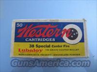 Western 38 Special Center Fire Lubaloy Coated Bullet  Collectible Cartridges