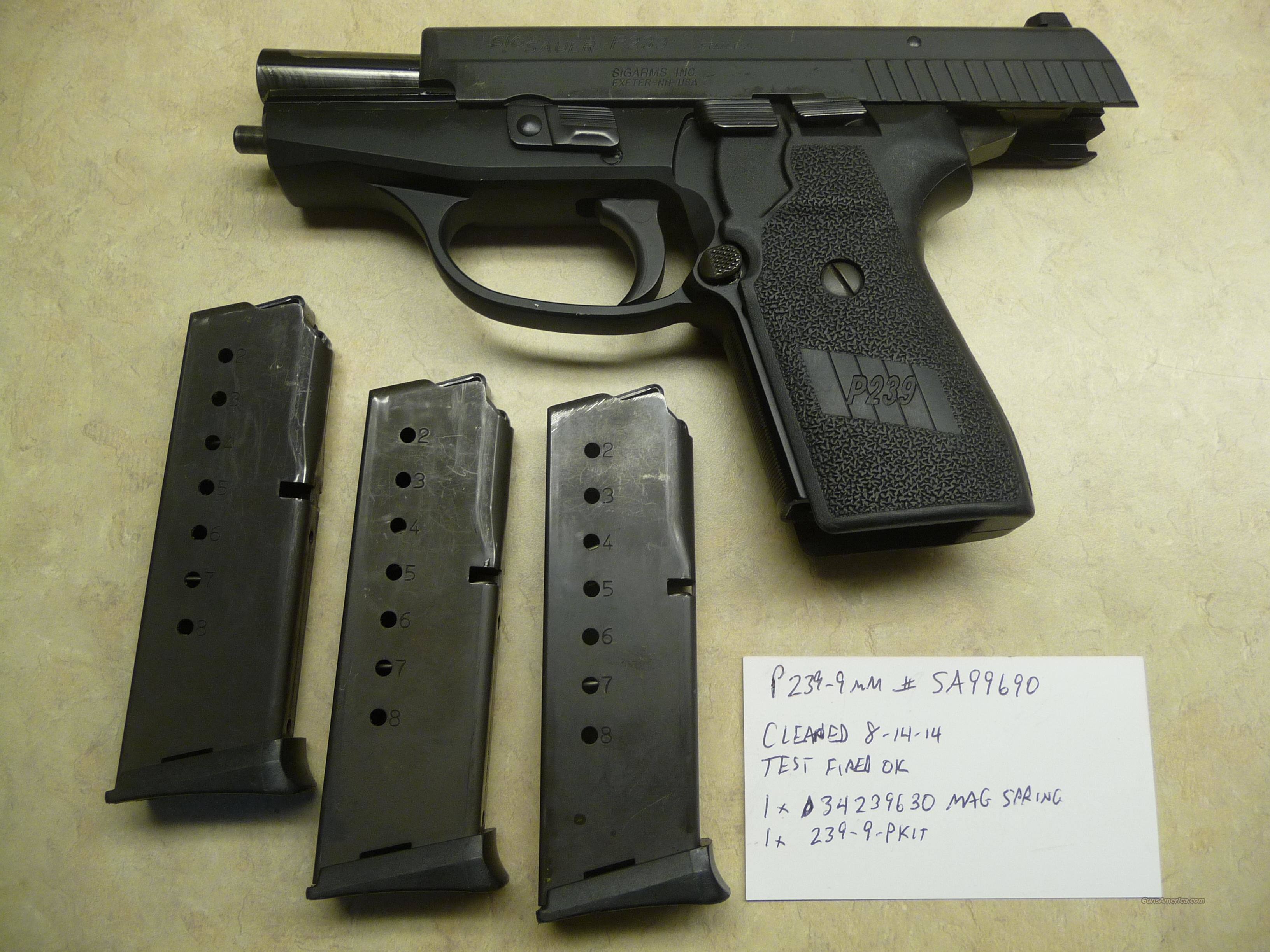 Sig P239, 239 9mm Pistol CALIFORN... for sale at