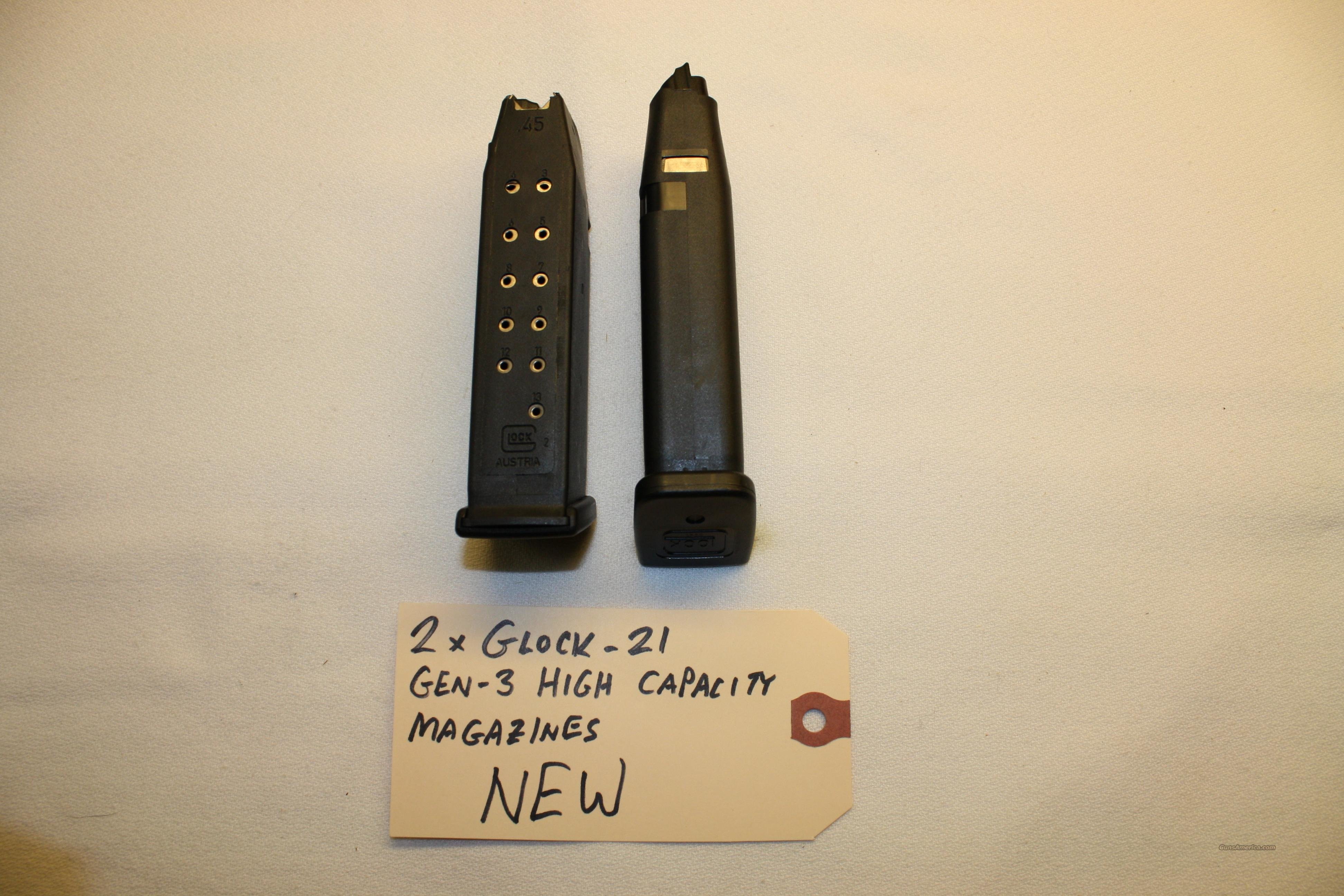 NEW Glock21 HIGH CAPACITY Magazine... for sale at