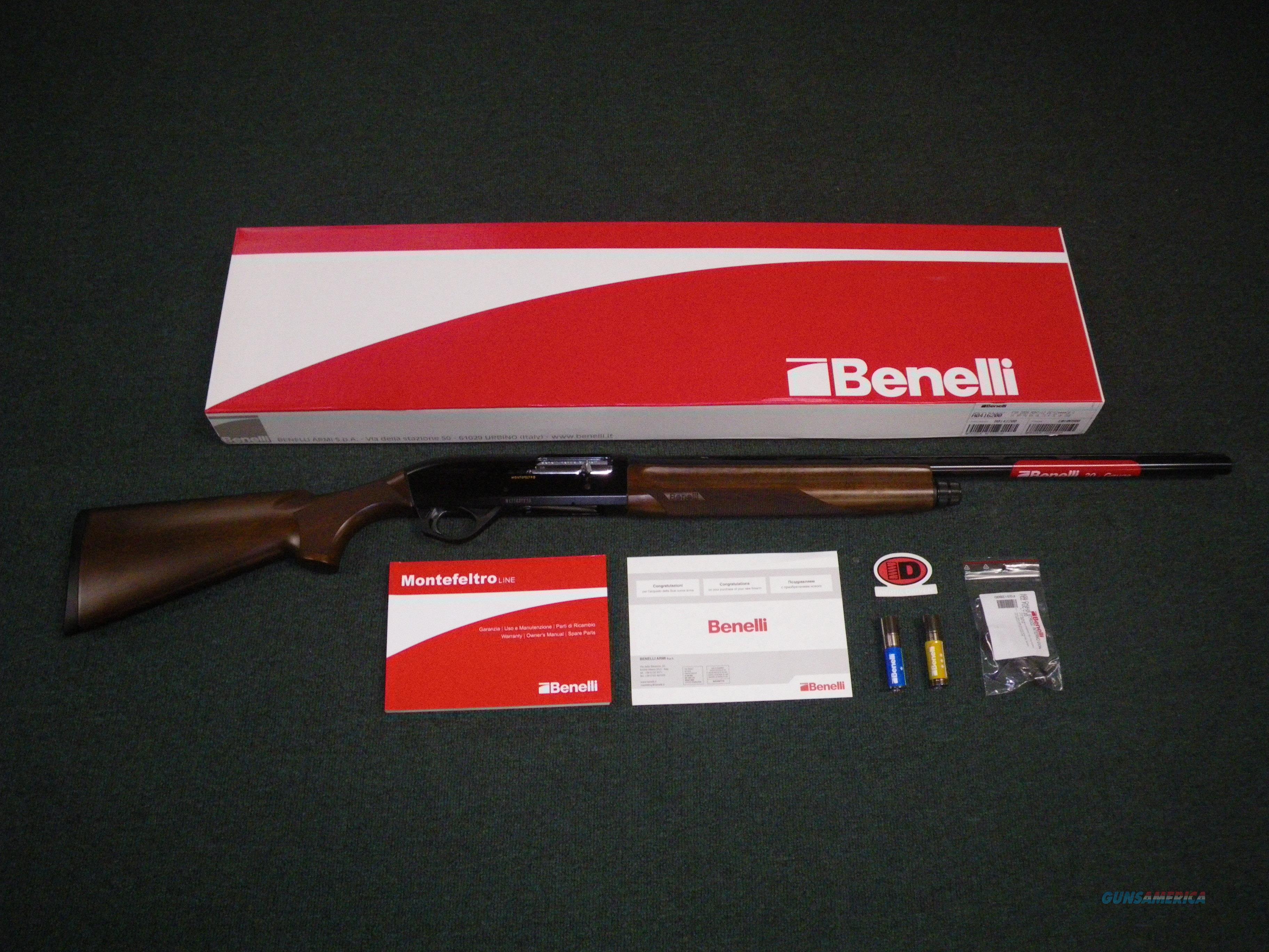 Benelli Montefeltro Wood/Blued 12ga 28" NEW #10860 Guns > Shotguns > Benelli