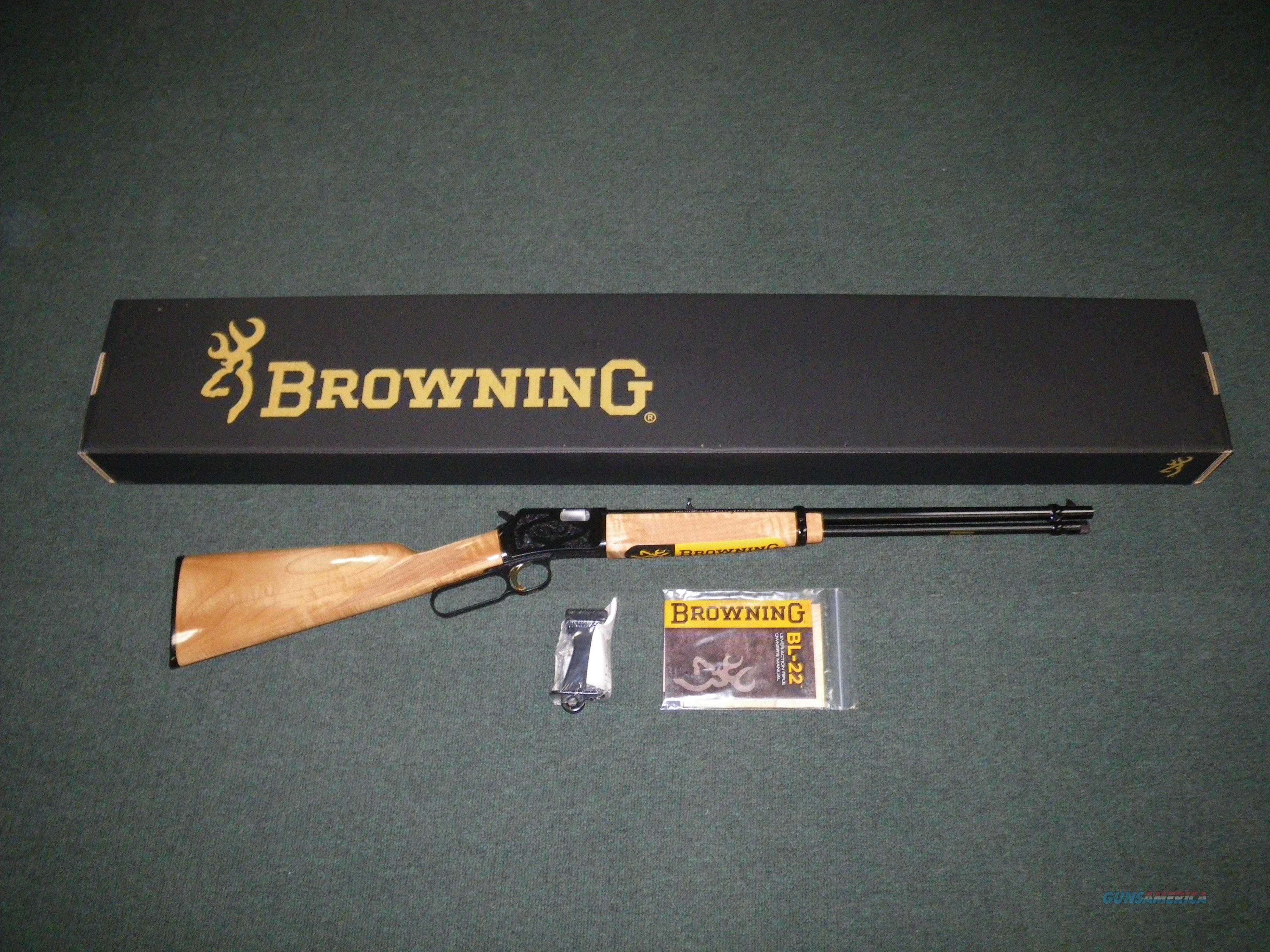 Browning BL-22 Grade II Maple 22lr 20" Lever NEW #024125103 Guns >