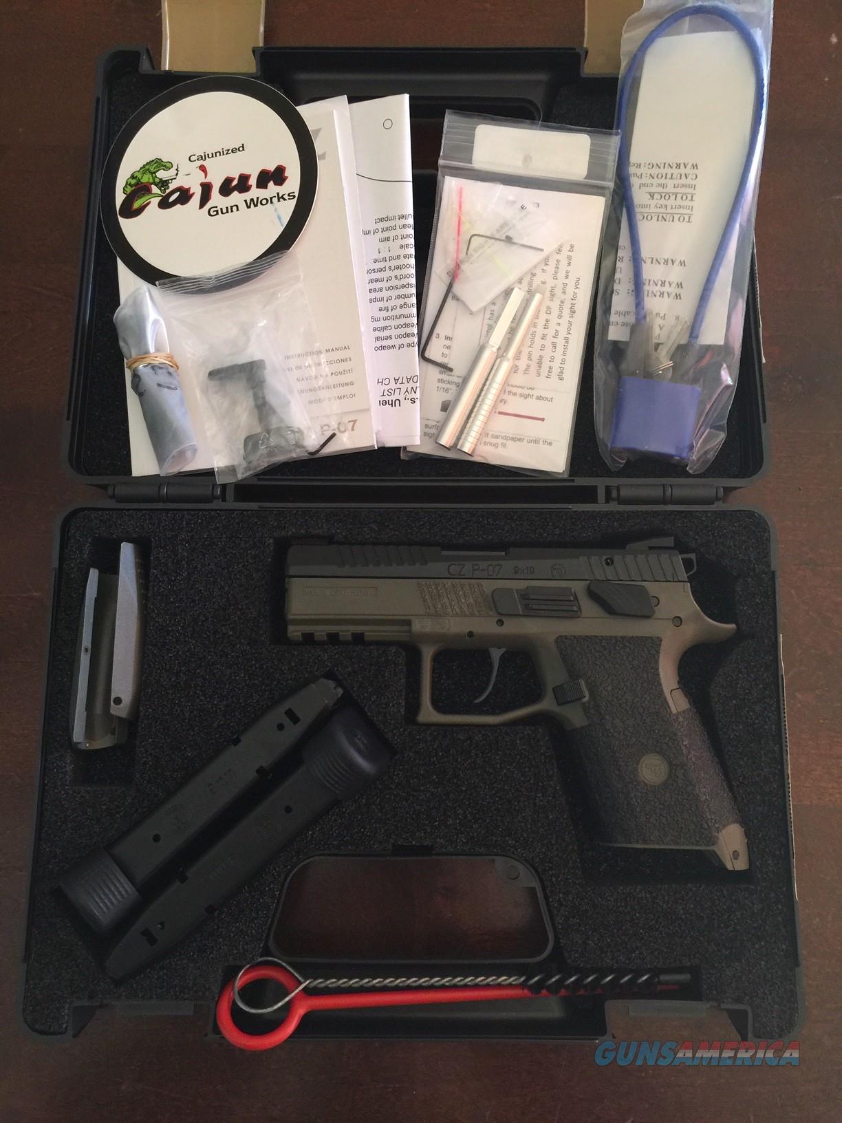 CZ P07 P07 OD Green CGW Cajun Gun for sale at