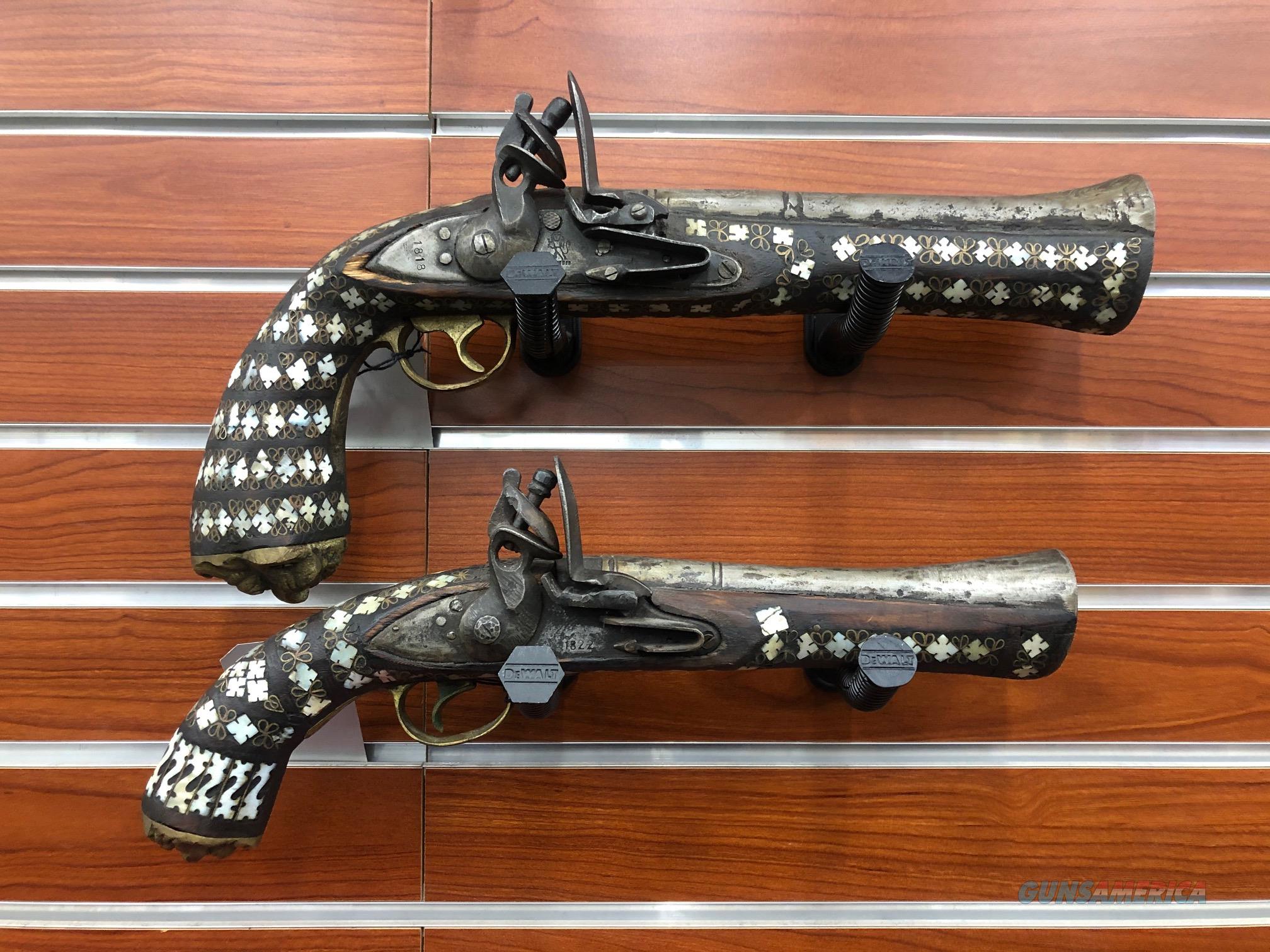 ANTIQUE AFGHAN FLINTLOCK PISTOLS for sale at 969476040