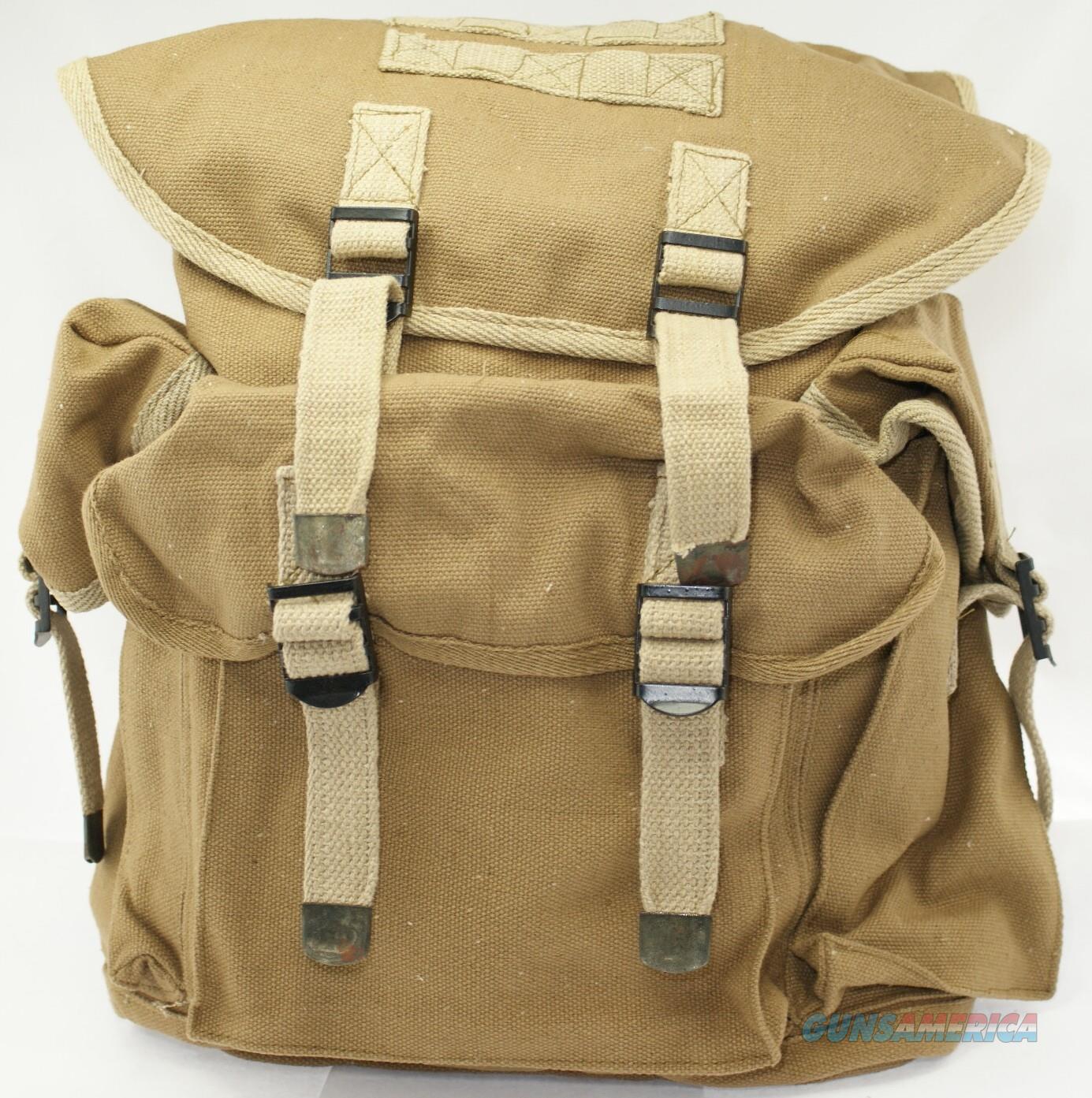 Haversack Large Khaki Backpack With... for sale at