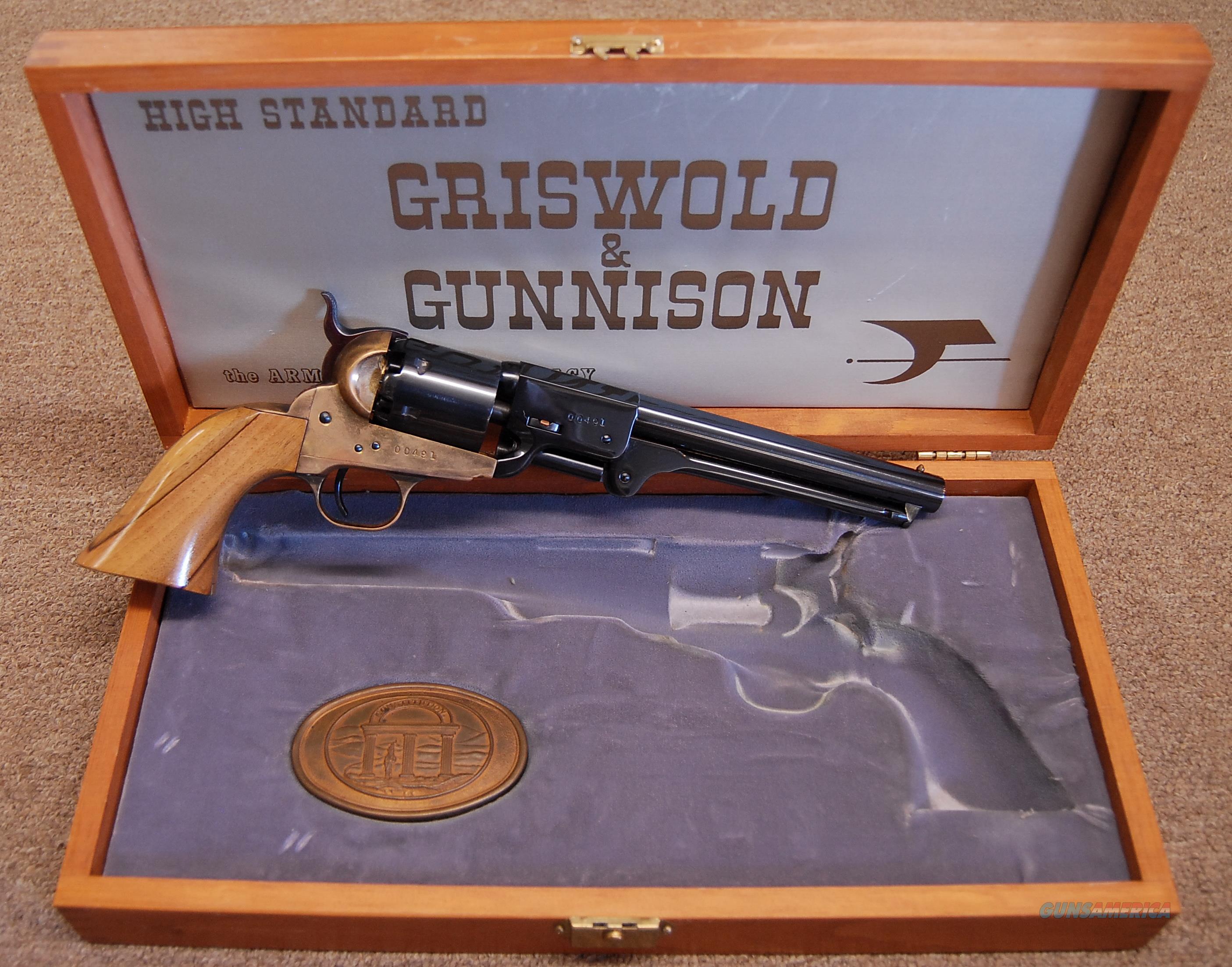 High Standard Griswold & Gunnison 36 Cal Cap & for sale