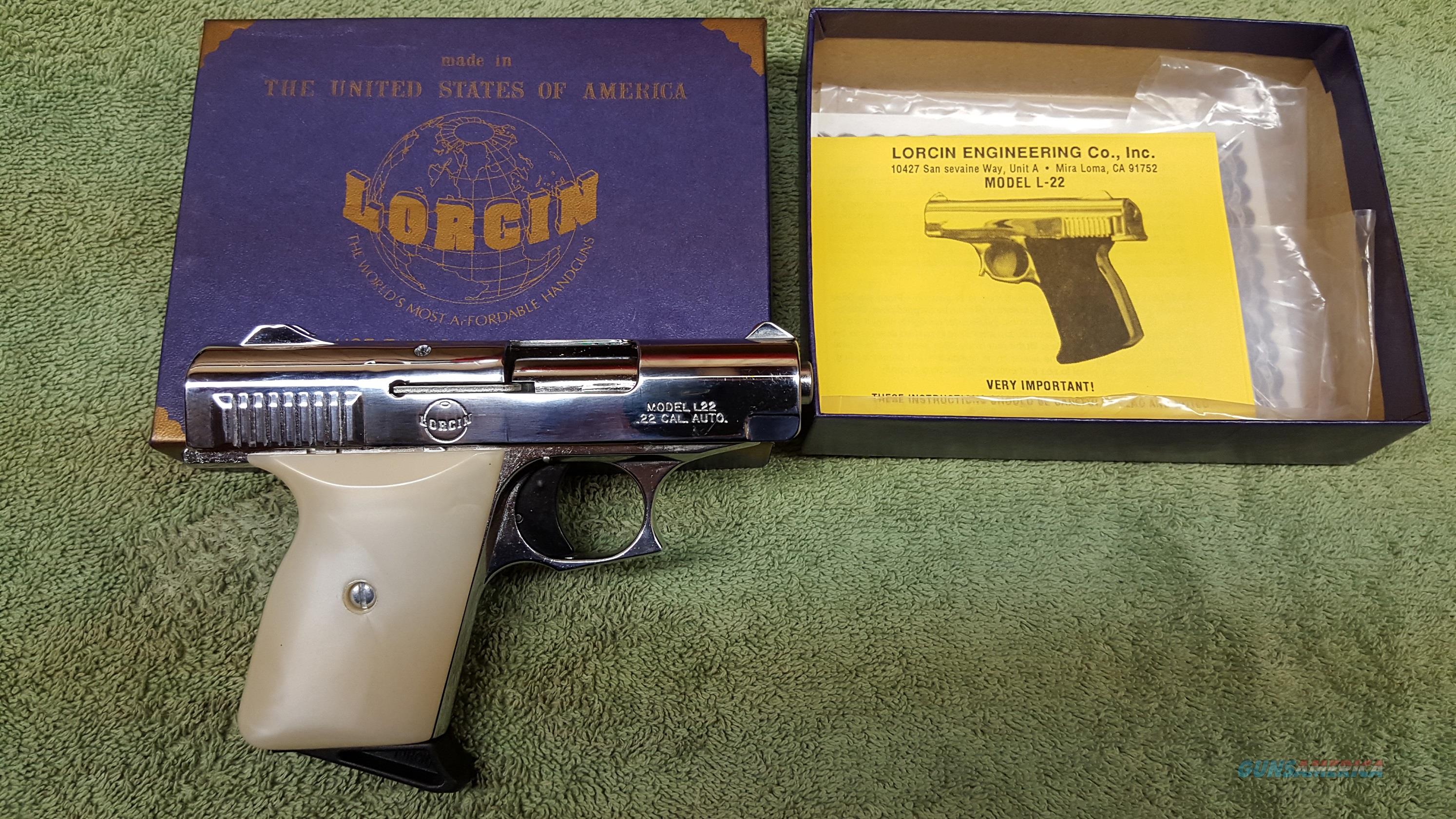NIB lorcin L22 Semiauto .22 LR Pi... for sale at