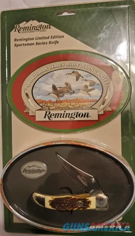 Ltd Edition Remington Folding Knife & Tin Set Sportsman Series GEESE 440 Stainless  New!
