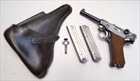 1936 KREIGHOFF NAZI GERMAN LUGER RIG WITH 2 MATCHING # MAGAZINES
