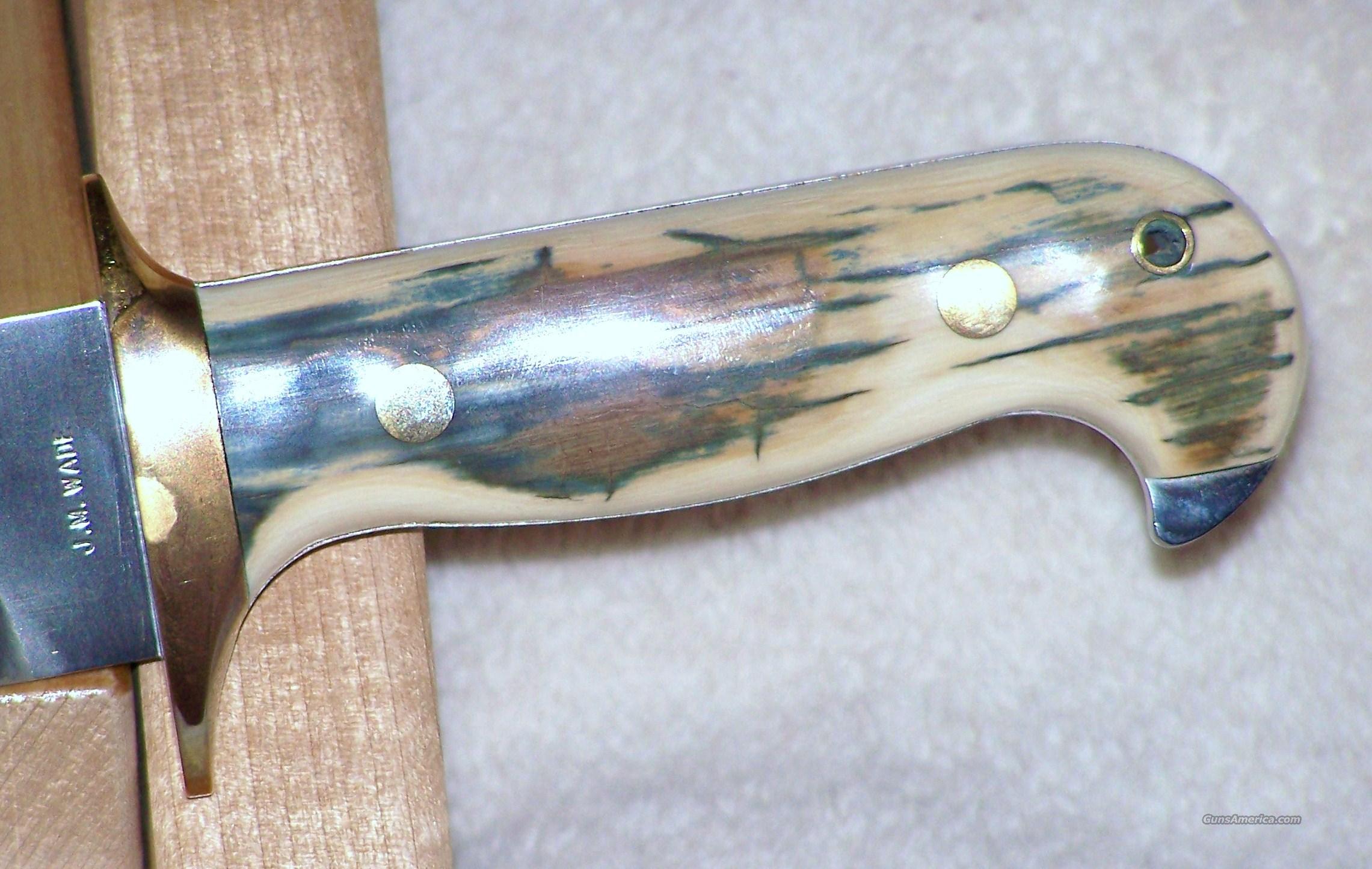 HANDMADE MAMMOTH TUSK IVORY BOWIE K... for sale at