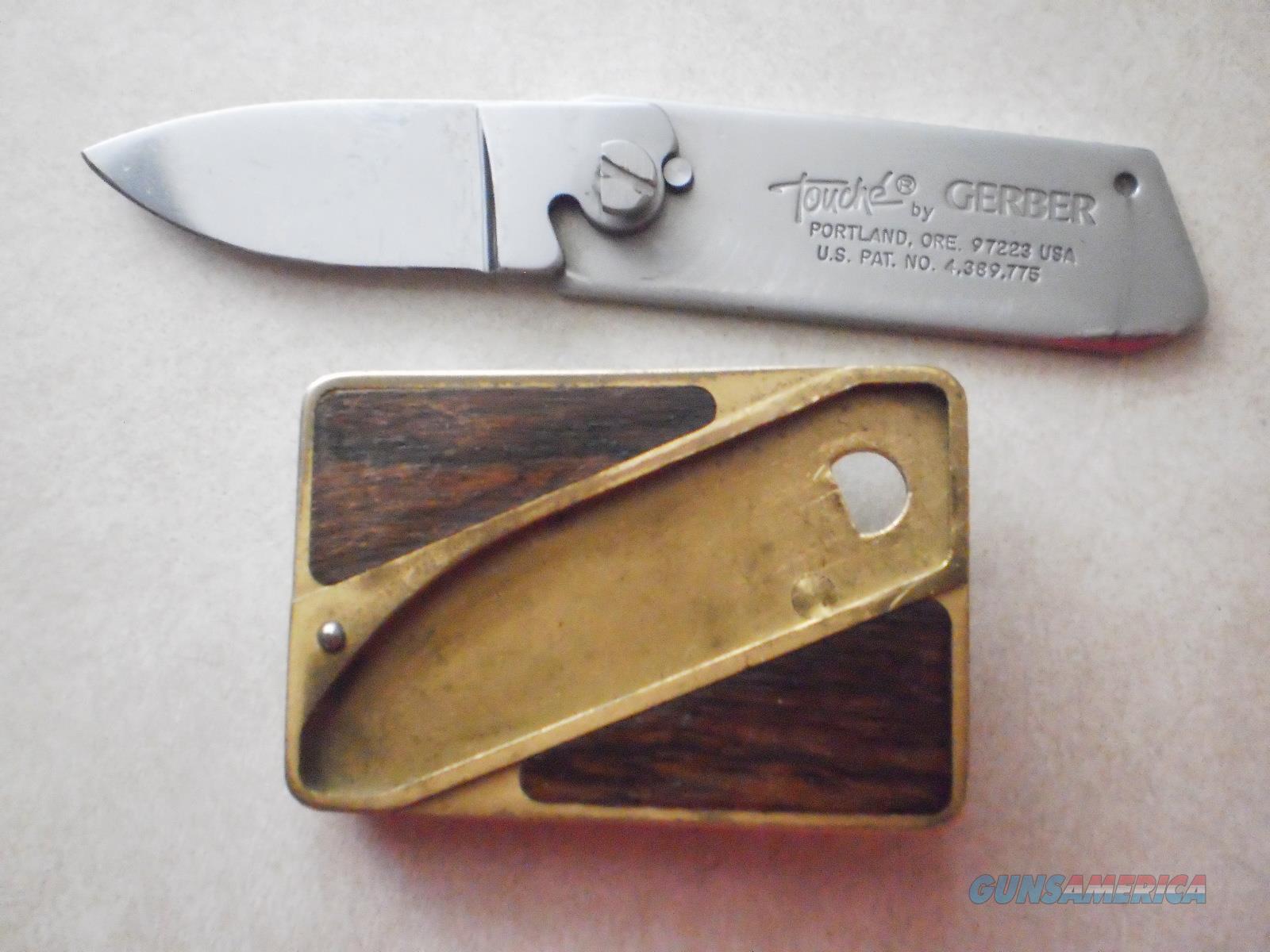 GERBER &quot;TOUCHE&quot; BELT BUCKLE KNIFE for sale