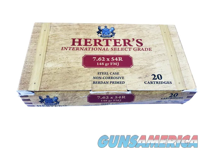 Herter's FB28-7.62x54R-01 7.62x54mm Ammunition, 100 Rounds