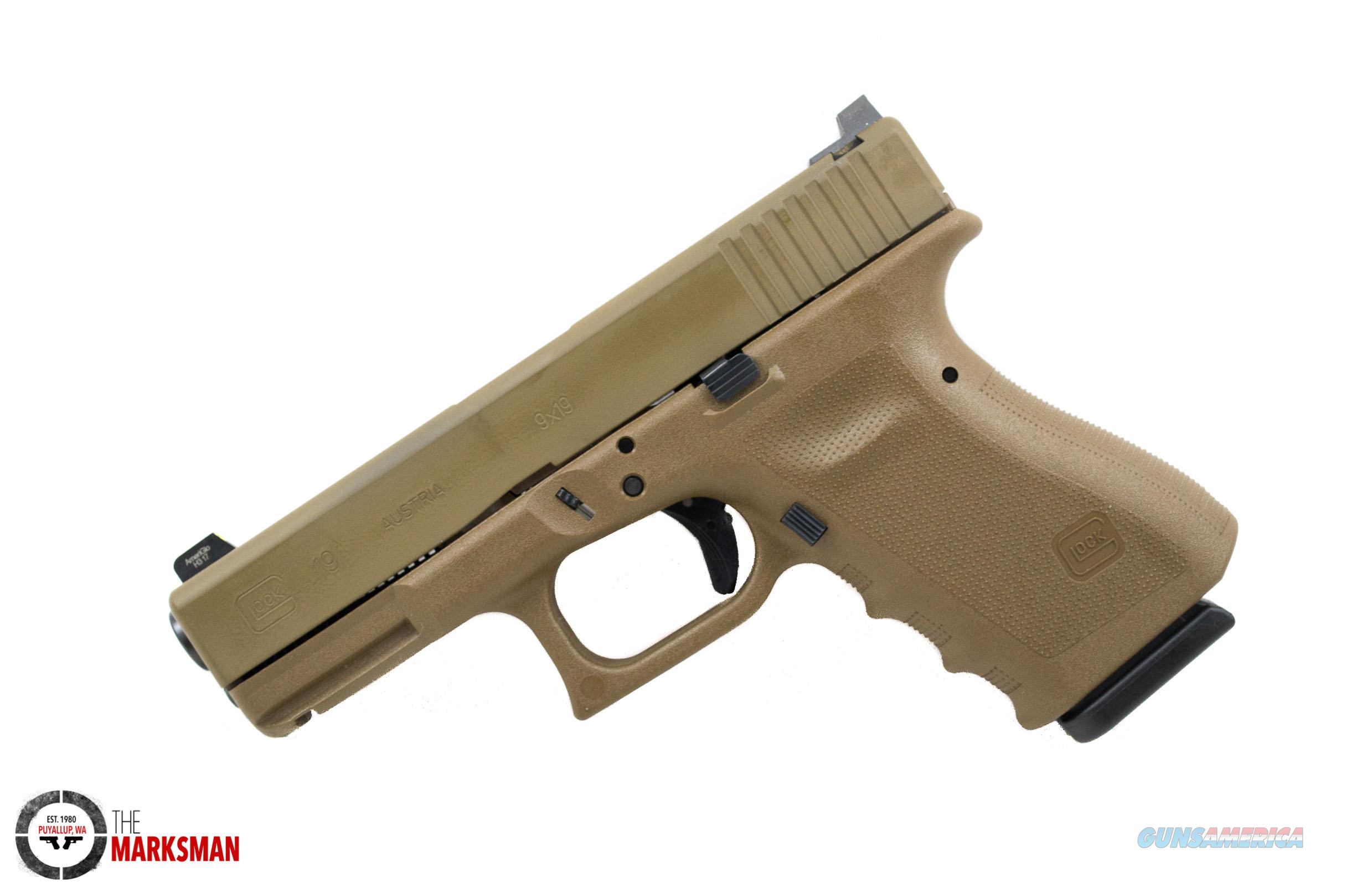 Glock 19 RTF2, 9mm, Flat Dark Earth NEW Lipsey'... for sale