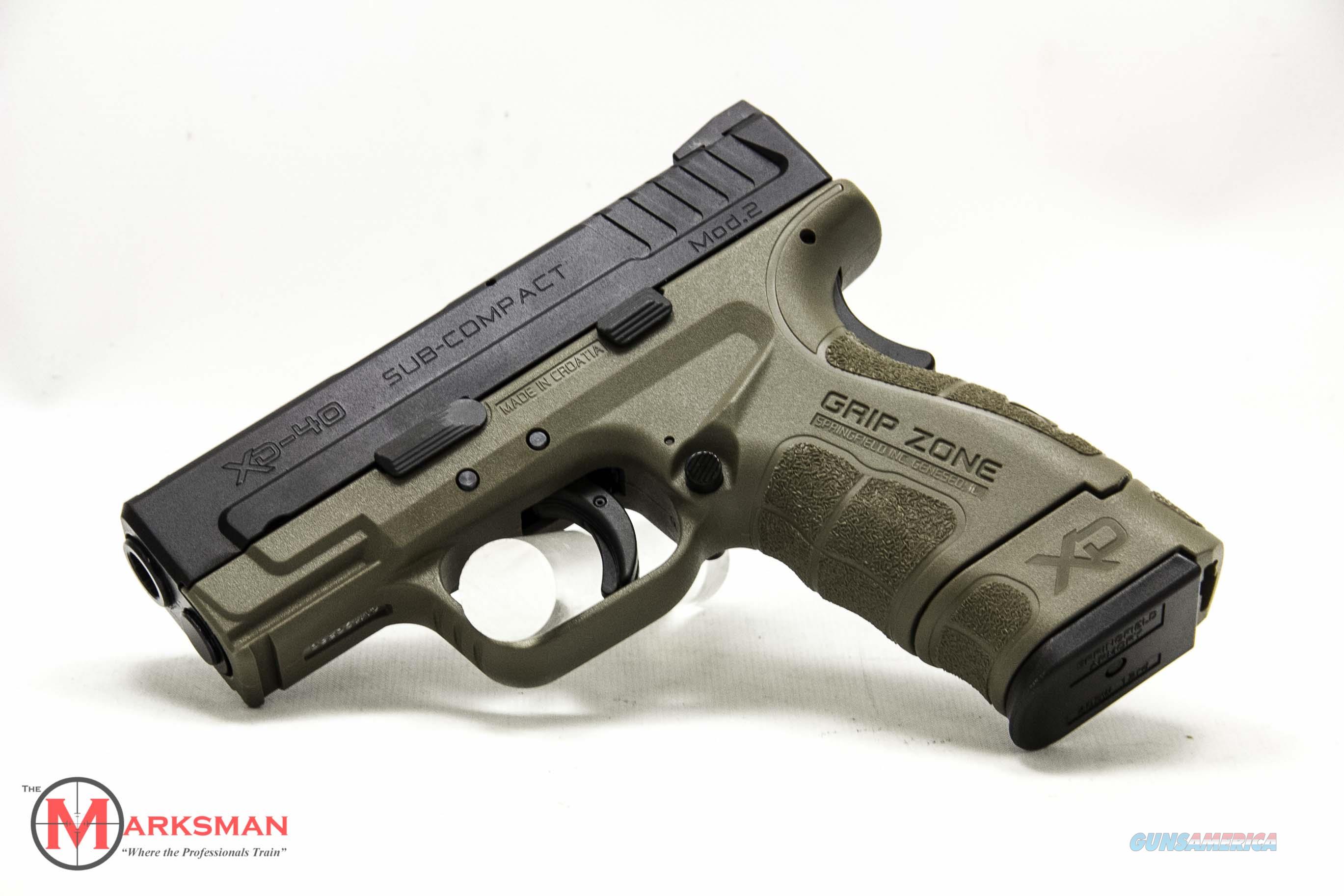 Springfield XD Subcompact Mod 2 .40 S&W Flat Da... for sale