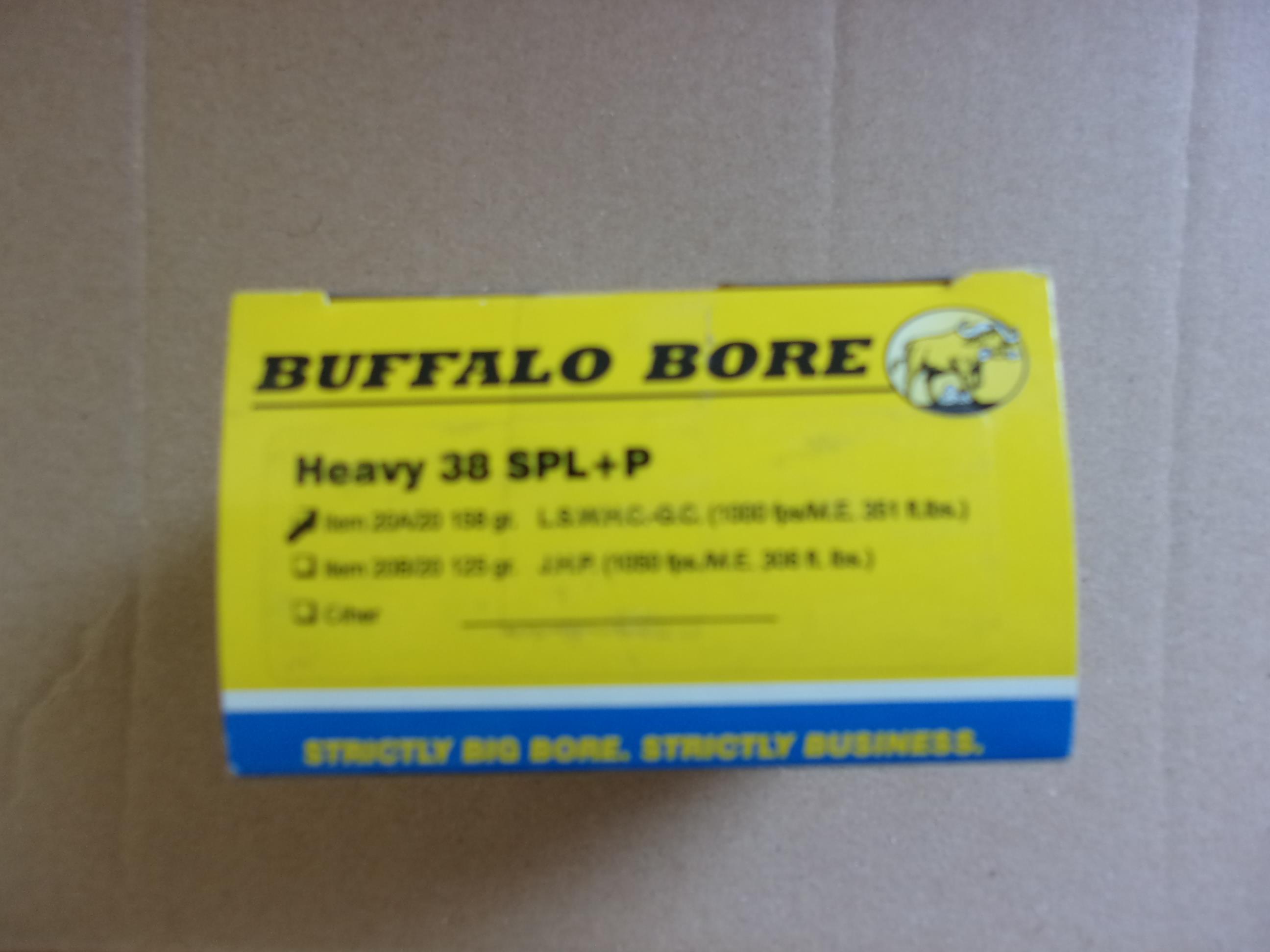 Buffalo Bore 38special+p FBI Load for sale at 930610731