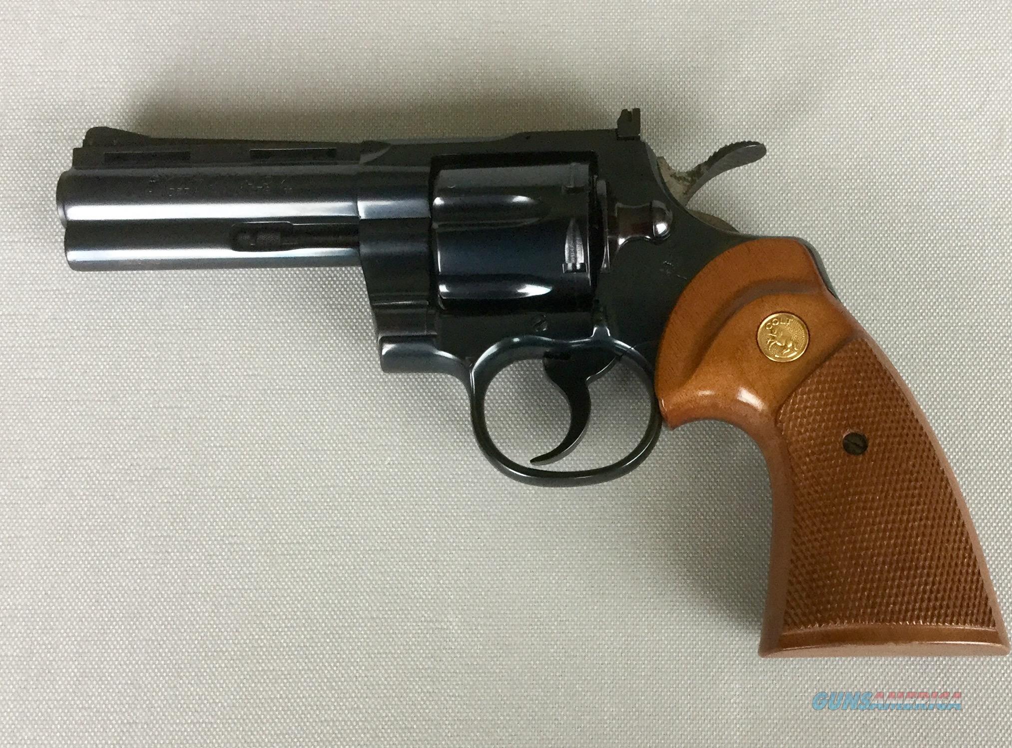 Colt Python blue 4 inch Barrel 357 Magnum