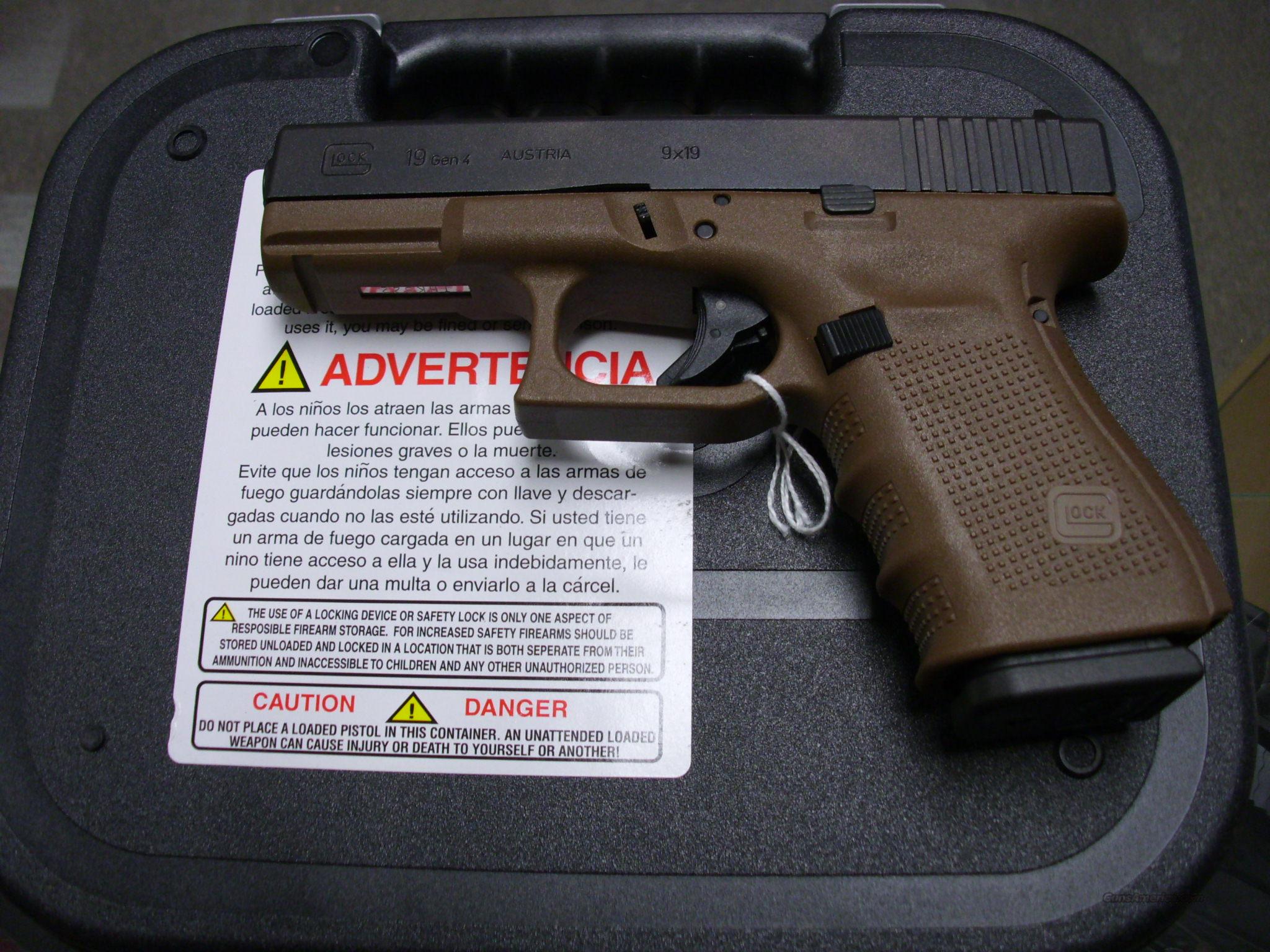 Glock 19 Gen4 Lipseys Exclusive FDE... for sale at