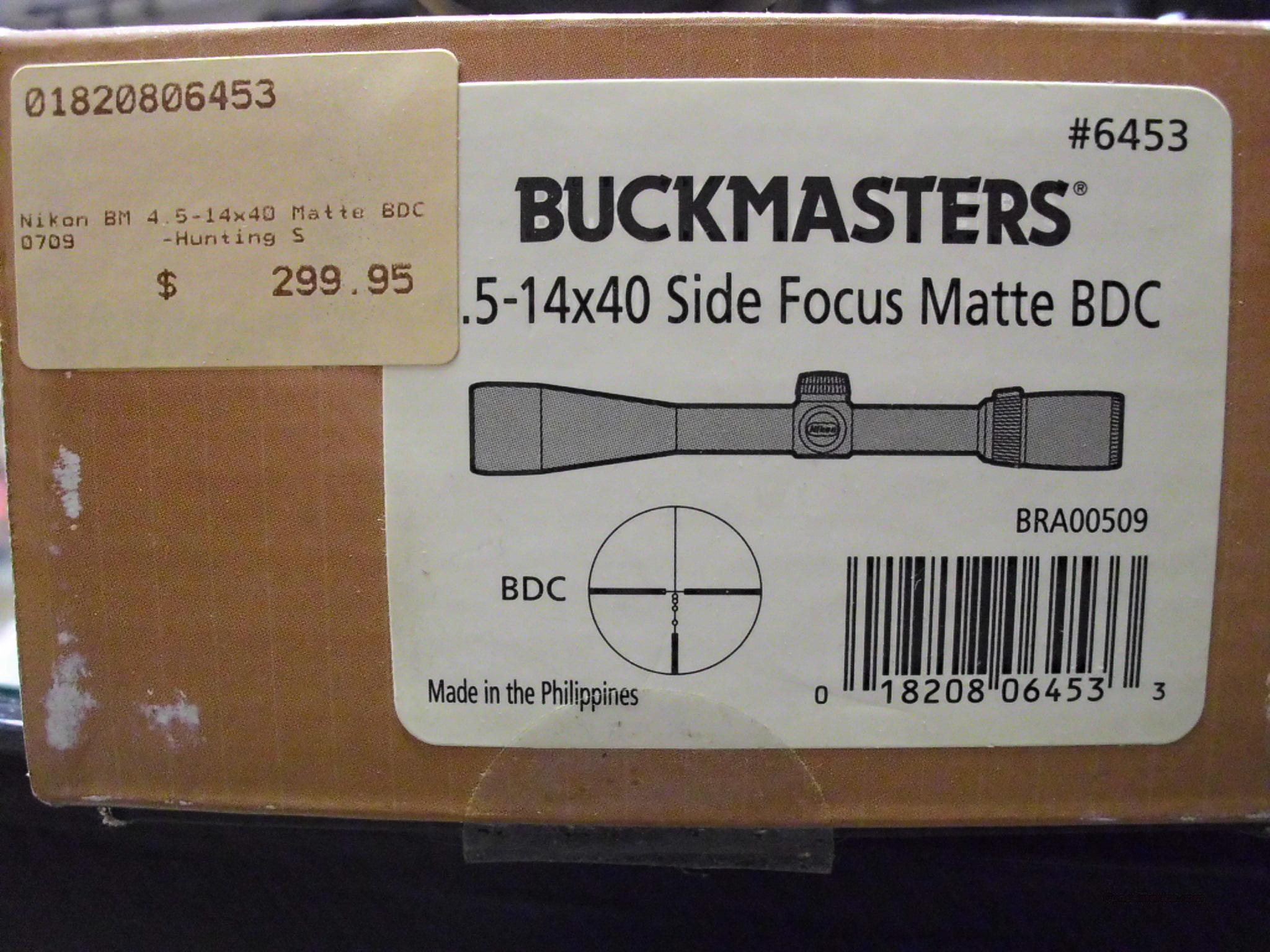 Nikon Buckmaster 4.5-14X40 Riflescope For Sale