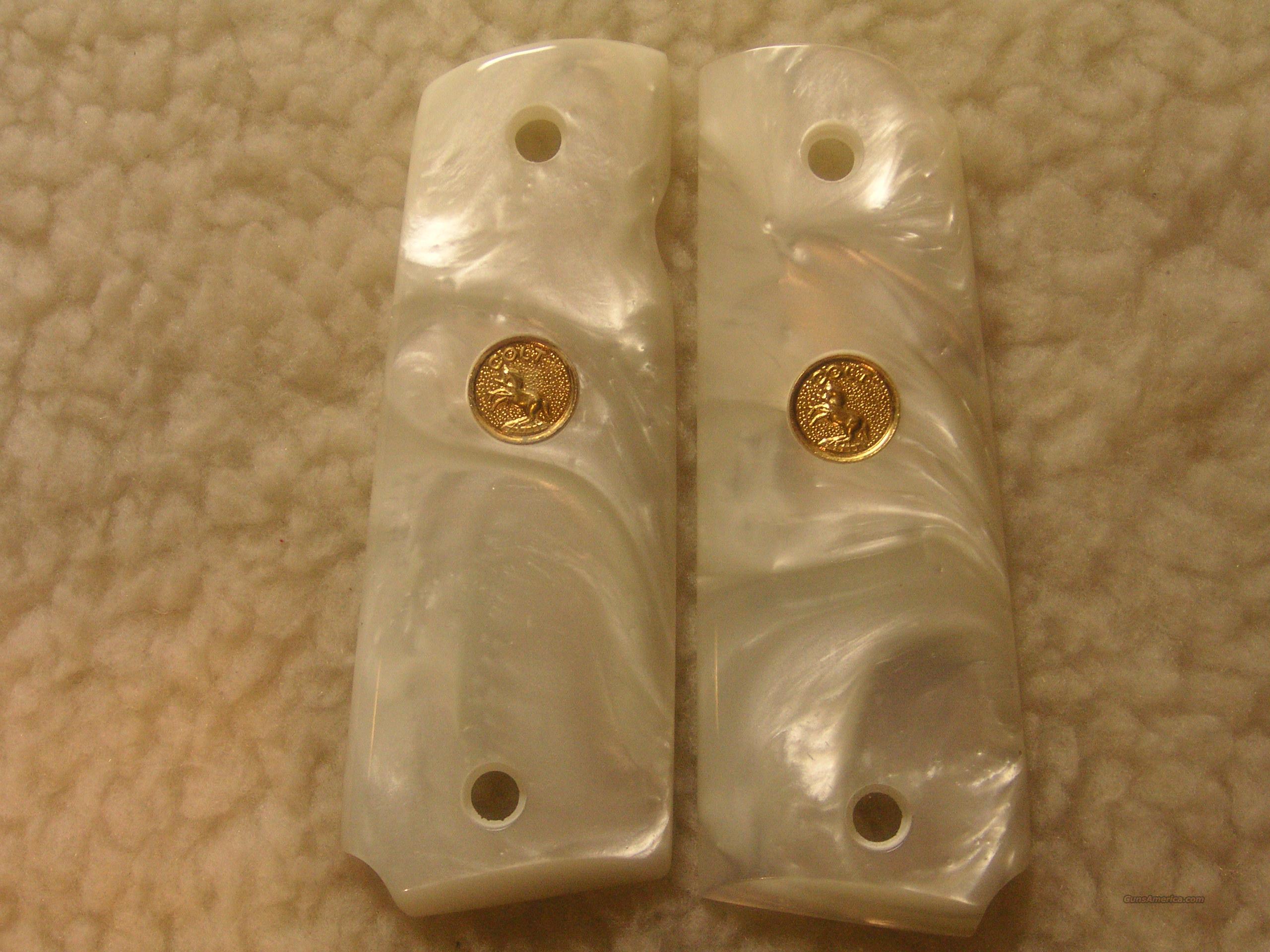 Colt 1911 imitation pearl grips wit... for sale at