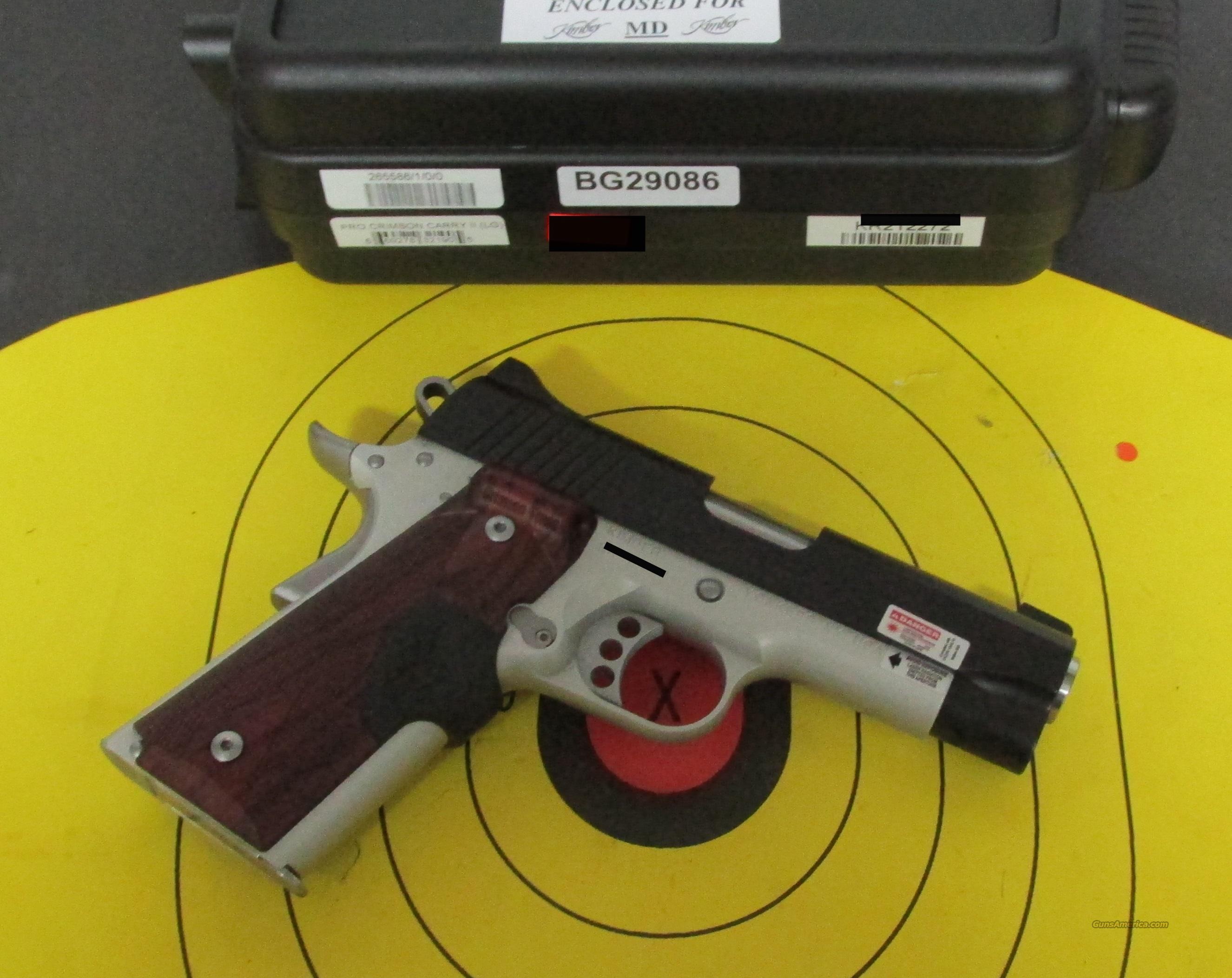 KIMBER PRO CRIMSON CARRY II 45 AUTO... for sale at