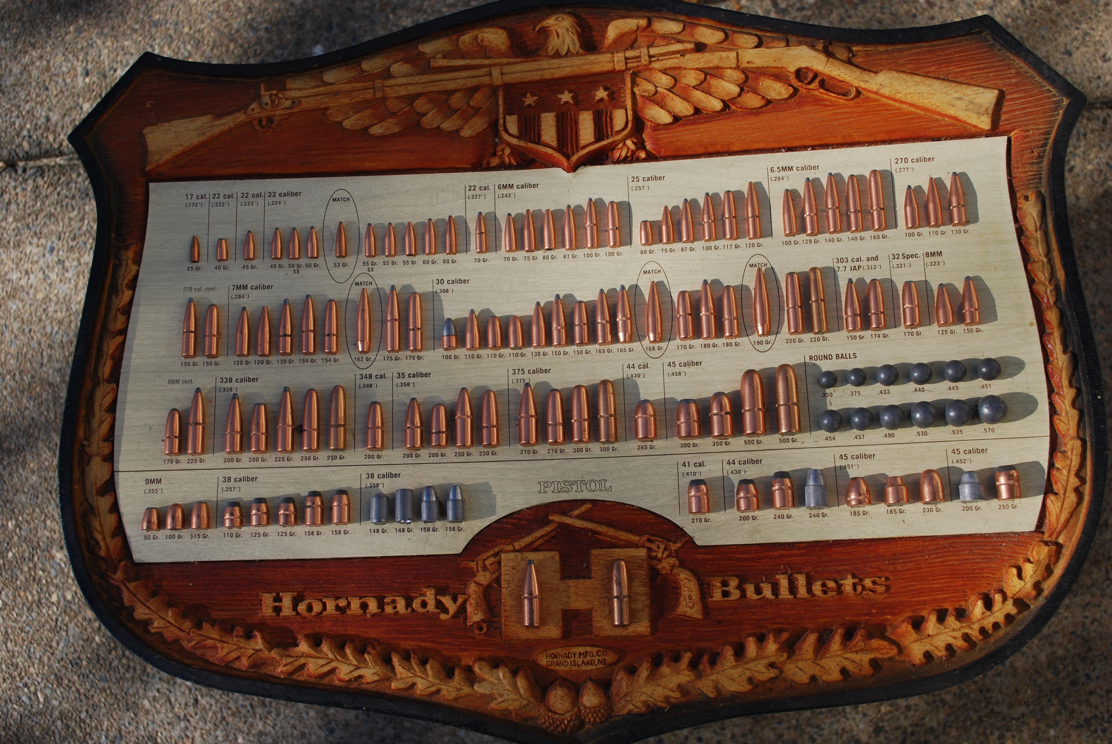 Hornady Bullet Board for sale at 921146361