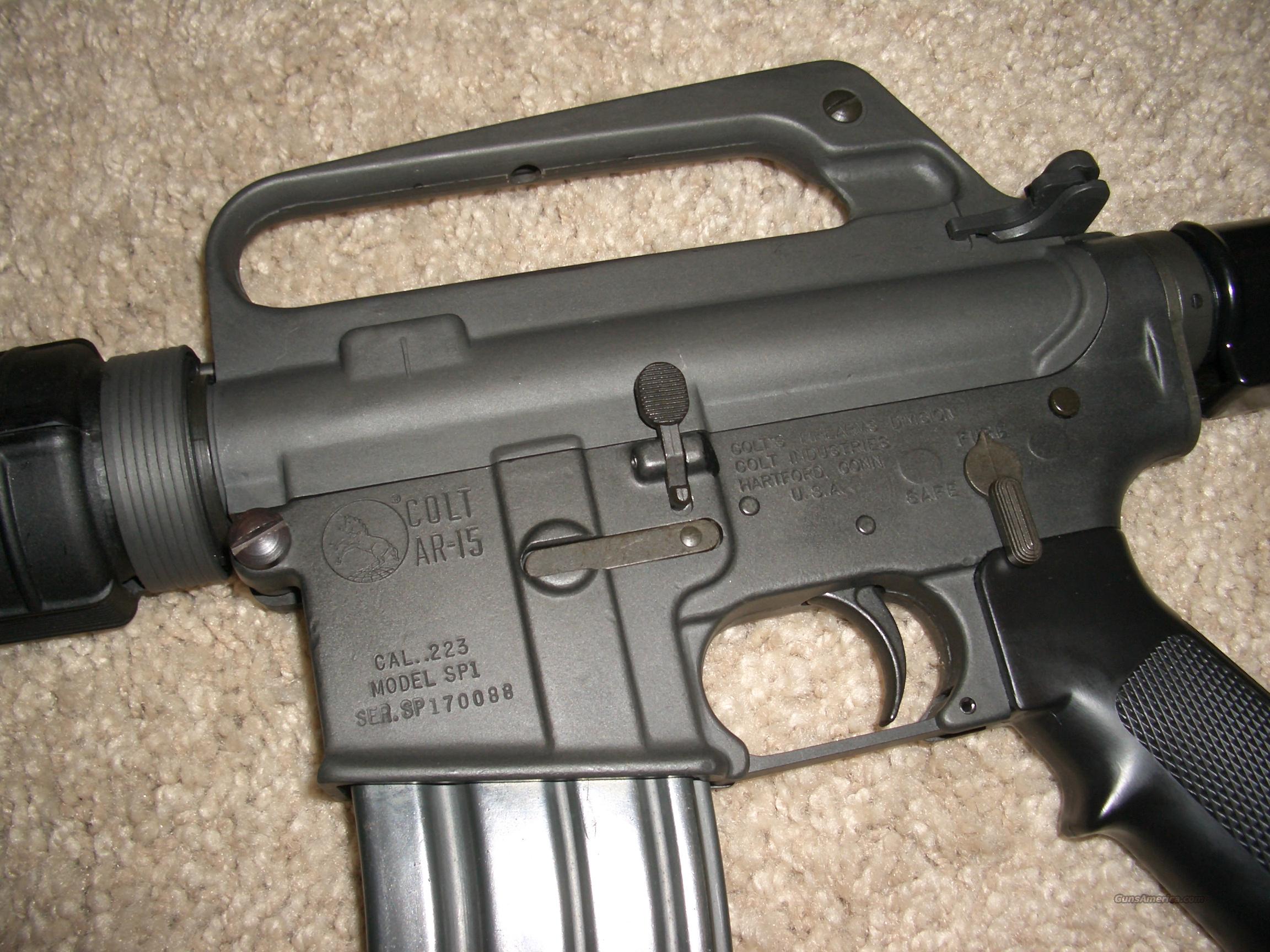 Early Model Colt AR15, SP1 Carbine... for sale at