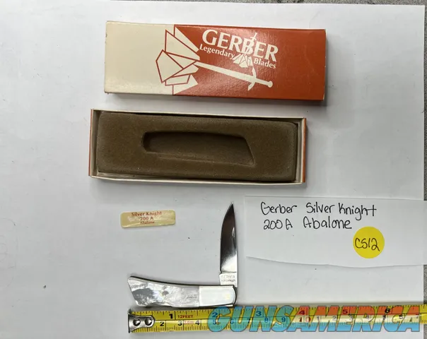 Gerber silver knight 200A abalone NEW