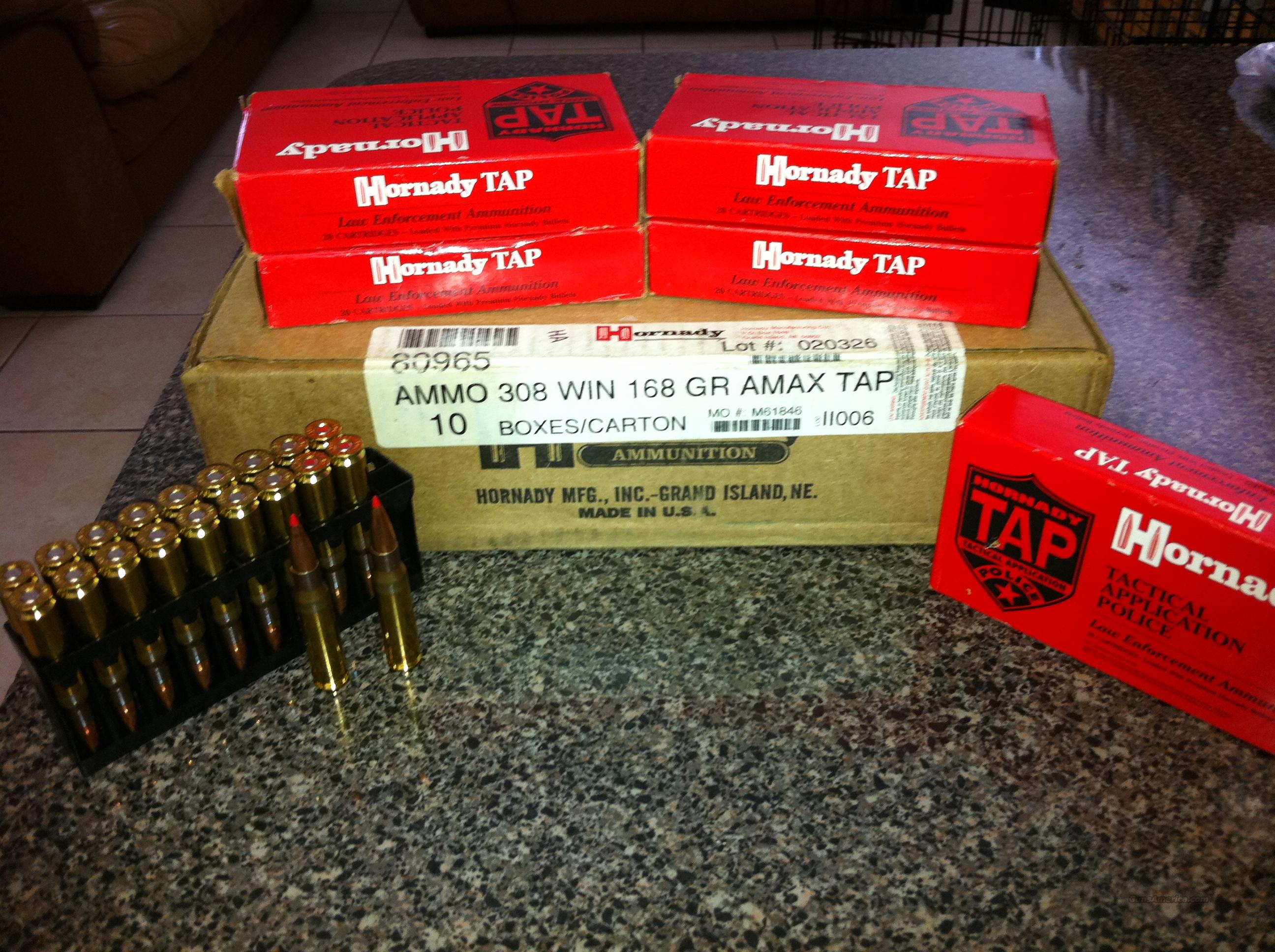 .308 caliber Hornady Tap 168 grain... for sale at