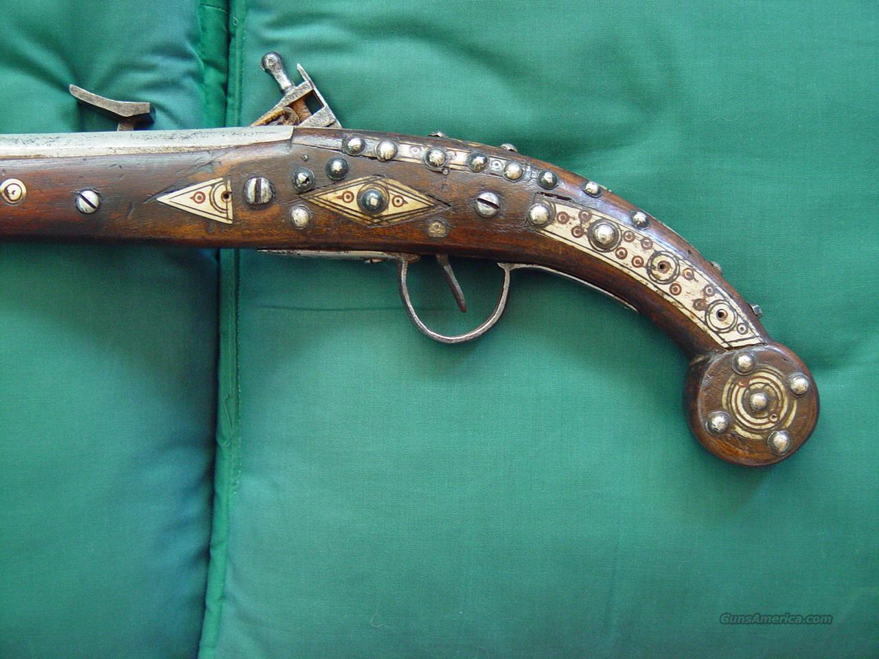Early Flintlock Dog Lock pistol for sale at 934896631