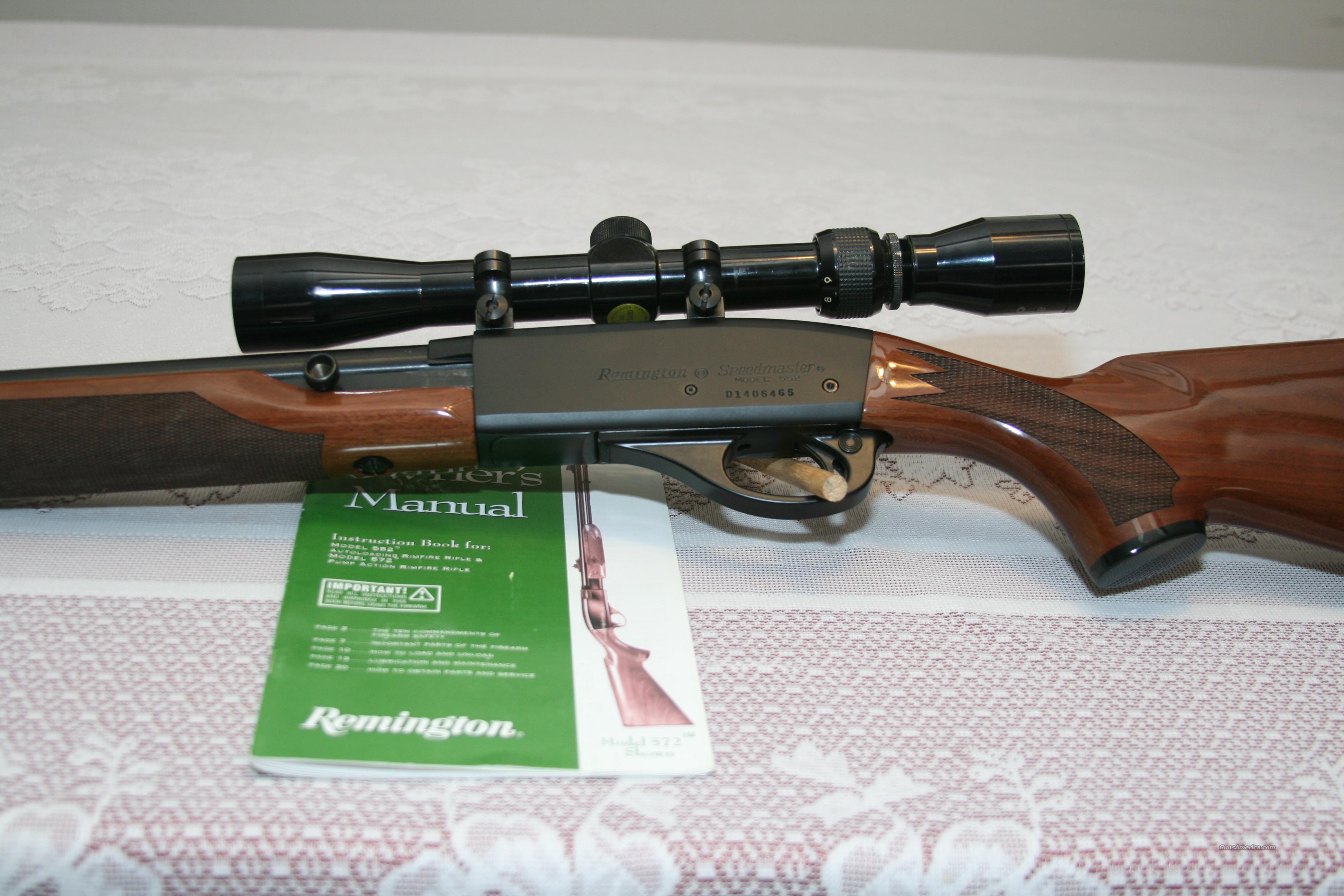 Remington Model 552, .22 LR Semi-Auto w/ Tasco 3-9 x 32 Scope