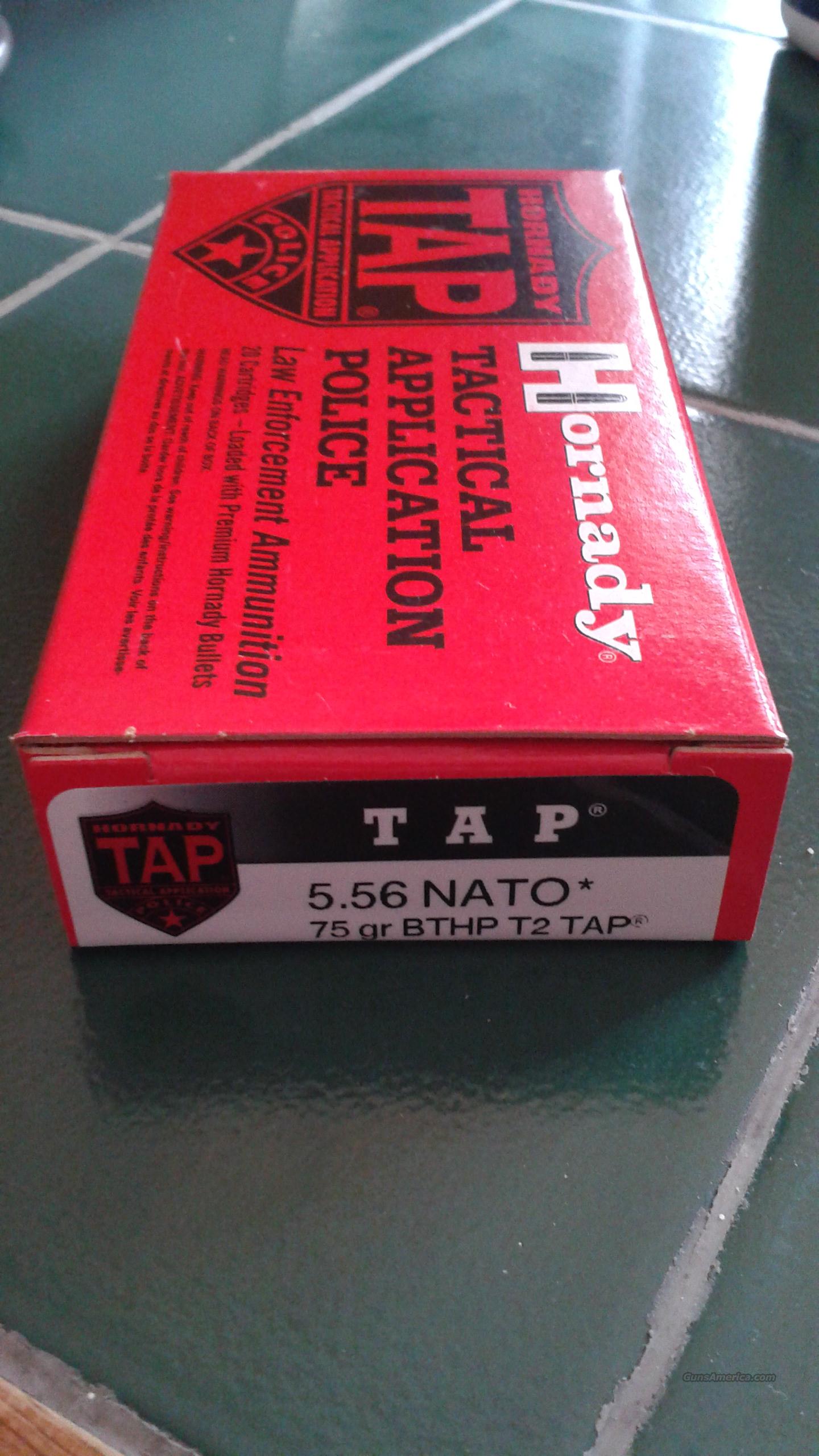 Hornady TAP 5.56 NATO 75 gr. BTHP T... for sale at